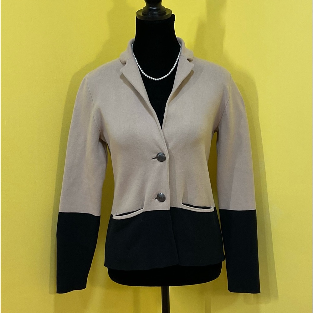 Banana Republic Two-Tone Knit Blazer Size Small
